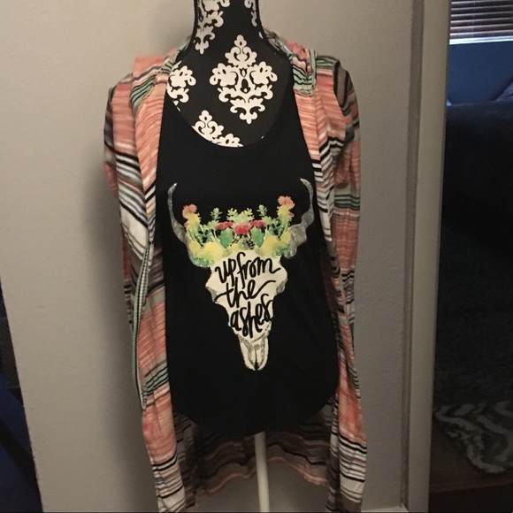 Alternative Tops - Black boho tank size M